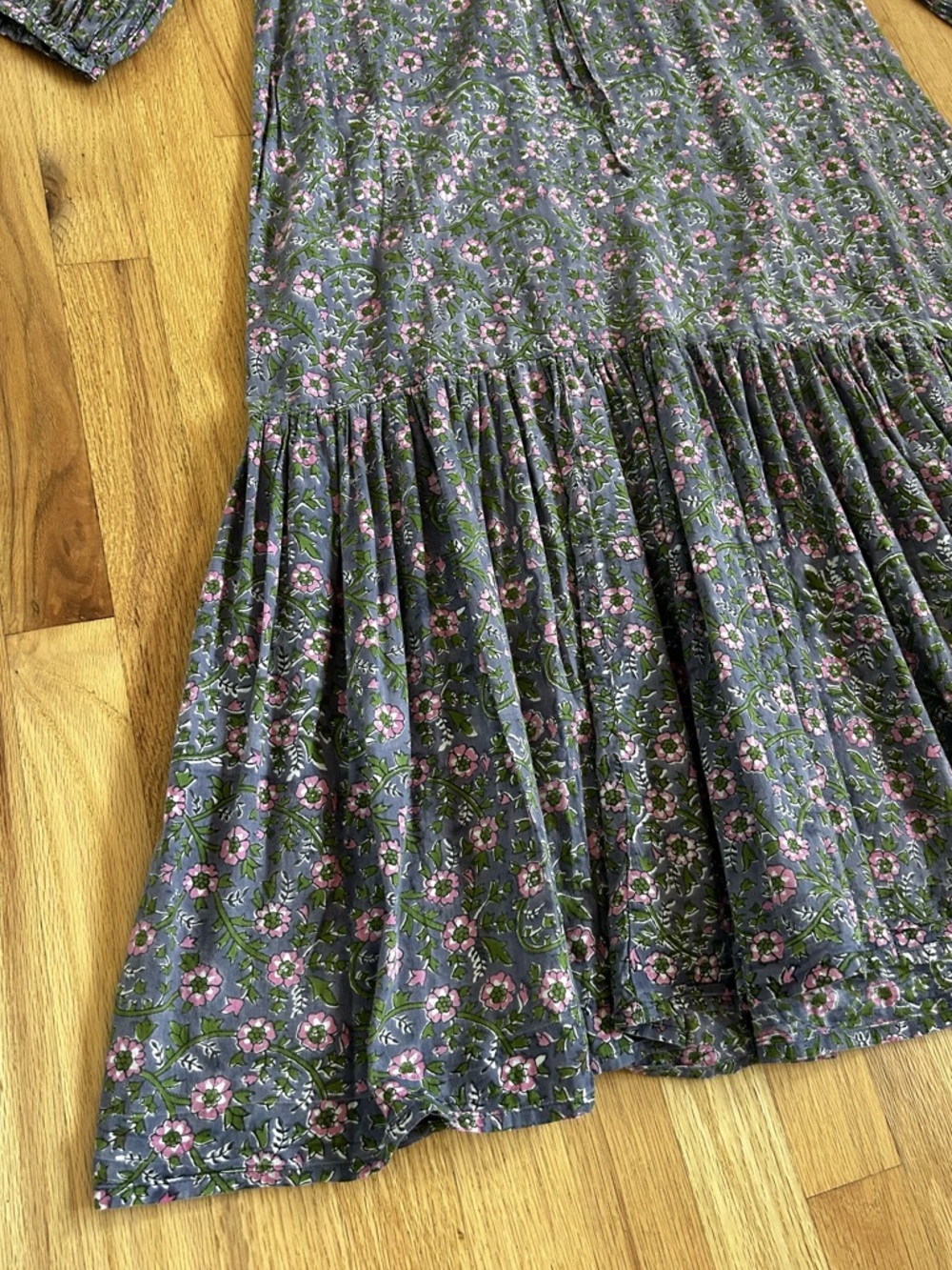 EMERSON FRY india collection midnight wallflower organic frances dress size M - Picture 11 of 16